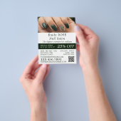 Handmodel, nageltechnicus, Nail Salon Flyer (Hand)