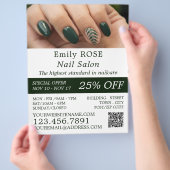 Handmodel, nageltechnicus, Nail Salon Flyer (Hand)