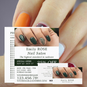 Handmodel, nageltechnicus, Nail Salon Flyer