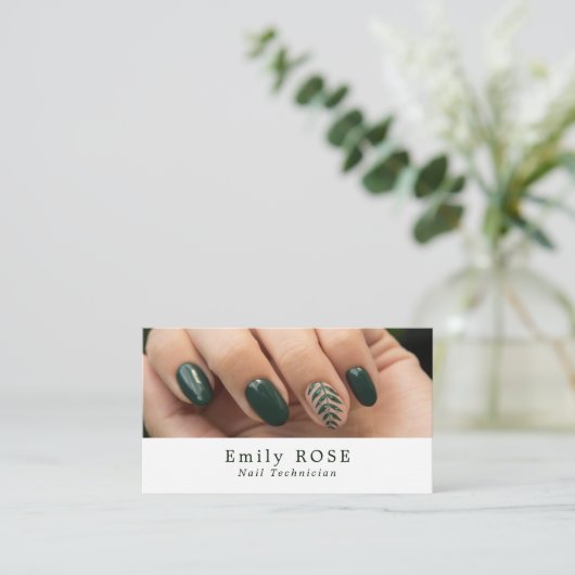 Handmodel, nageltechnicus visitekaartje (Staand voorkant)