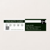 Handmodel, Nail-technicus, Nail Salon Loyalty Visitekaartje (Binnenkant ongevouwen)