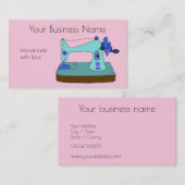 handnaaimachine aanpasbaar visitekaartje (Voorkant / Achterkant)