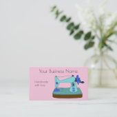 handnaaimachine aanpasbaar visitekaartje (Staand voorkant)