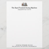 Handnaaimachine Briefhoofd Ontwerp (Voorkant)