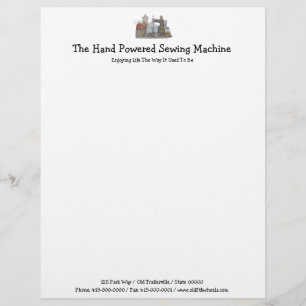 Handnaaimachine Briefhoofd Ontwerp