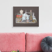 Handnaaimachine Canvas Afdruk (Insitu (Woonkamer))