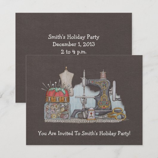 Handnaaimachine Kaart (Voorkant / Achterkant)