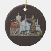 Handnaaimachine Keramisch Ornament (Voorkant)