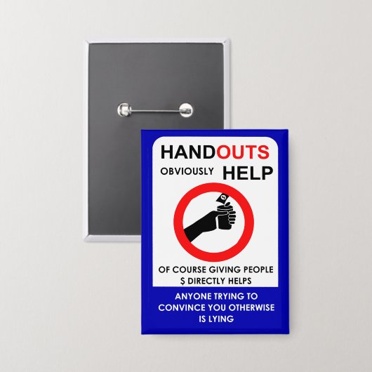 Handouts Obviously Help Button (Voorkant / Achterkant)