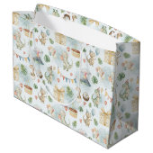 HandPainted Birthday Dinos Large Gift Bag Groot Cadeauzakje (Achterkant Gekanteld)