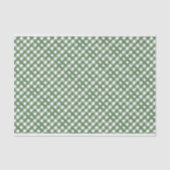 HANDPAINTED GINGHAM Green Mix met Toile Tissuepapier (Voorkant)