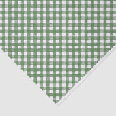 HANDPAINTED GINGHAM Green Mix met Toile Tissuepapier (Detail)