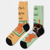 Handpainted Halloween Ghouls and Goblins PHOTO Sokken (Links)