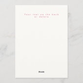 Handpainted heart valentine's photo greeting card  feestdagenkaart (Achterkant)