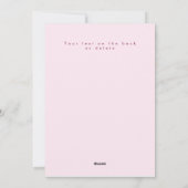 Handpainted heart valentine's photo greeting card  feestdagenkaart (Achterkant)