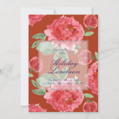 Handpainted Red Roses Holiday Luncheon (Voorkant)