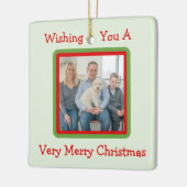 Handpainted Snowy Winter Trees PHOTO  Keramisch Ornament (Links)