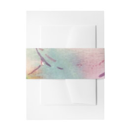 Handpainted watercolour Belizean hibiscus Uitnodigingen Wikkel