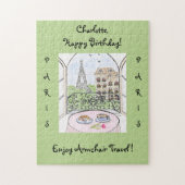 Handpainted Whimsical Paris Eiffel Tower CUSTOMIZE Legpuzzel (Verticaal)