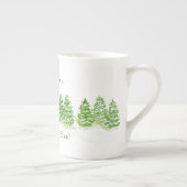 Handpainted Winter Trees Let Snow Somewhere Else Porselein Kop (Rechts)