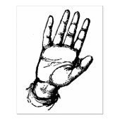  handpalm rubberen kunststempel rubberstempel (Afrduk)