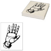  handpalm rubberen kunststempel rubberstempel (Gestempeld)