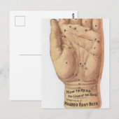  handpalmaflezing briefkaart (Voorkant / Achterkant)