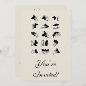  handpalmspelen voor de schaduw van de hand kaart (Voorkant / Achterkant)