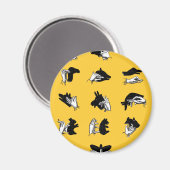  handpalmspelen voor de schaduw van de hand magneet (Voorkant / Achterkant)