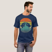 Handpan Hang drum Musik Yoga Relax Sunset Retro T-shirt (Voorkant volledig)