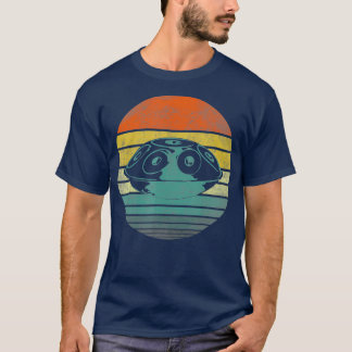 Handpan Hang drum Musik Yoga Relax Sunset Retro T-shirt