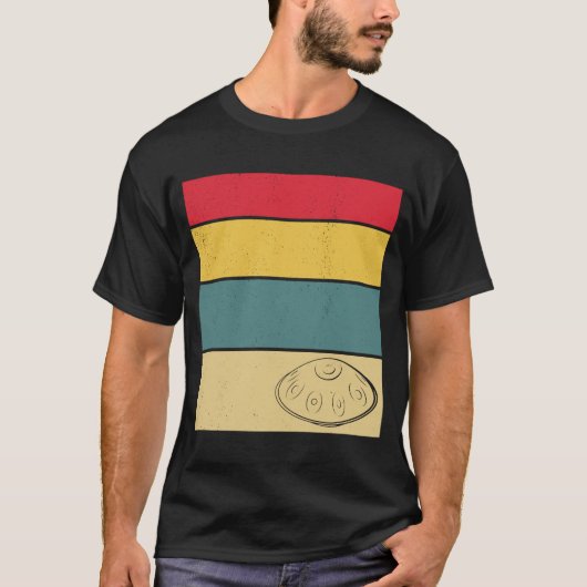 Handpan Music Love Retro Handpan T-shirt (Voorkant)