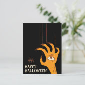  handpop Halloween Feestdagenkaart (Staand voorkant)