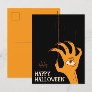  handpop Halloween Feestdagenkaart