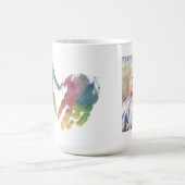 Handprint Heart Cutest Toddler Baby Foto Koffiemok (Center)