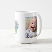 Handprint Heart Cutest Toddler Baby Foto Koffiemok (Voorkant rechts)