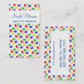 Handprint mammie-oproepkaart contactkaartje (Voorkant / Achterkant)