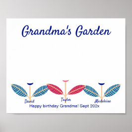 Handprint Sjabloon voor voetafdruk DIY-activiteit  Poster