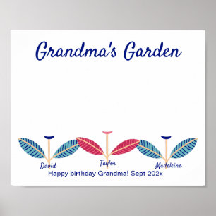 Handprint Sjabloon voor voetafdruk DIY-activiteit  Poster