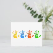 HandPrints Briefkaart (Staand voorkant)