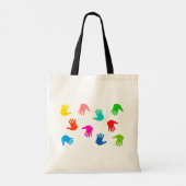 Handprints Canvas tas (Achterkant)