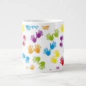 Handprints Gratis achtergrond Mok (Voorkant)