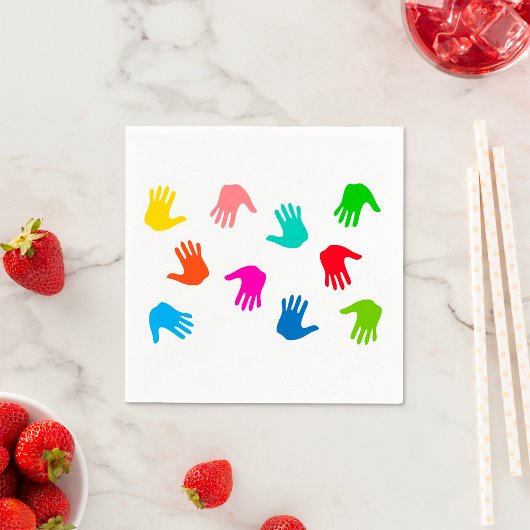 Handprints Papieren servetten
