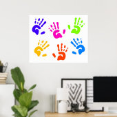 HandPrints Poster (Thuiskantoor)