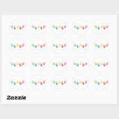 HandPrints Ronde Sticker (Vel)