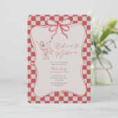 Handrawn, Bikinis and martinis bridal shower Kaart (Staand voorkant)