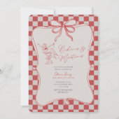 Handrawn, Bikinis and martinis bridal shower Kaart (Voorkant)