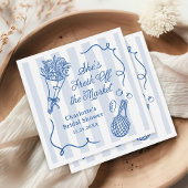 Handrawn Fresh Off the Market Vrijgezellenfeest Servet