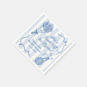 Handrawn Fresh Off the Market Vrijgezellenfeest Servet (Hoek)