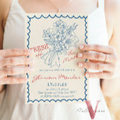 Handrawn Fresh Off the Market Vrijgezellenfeest Ui Kaart